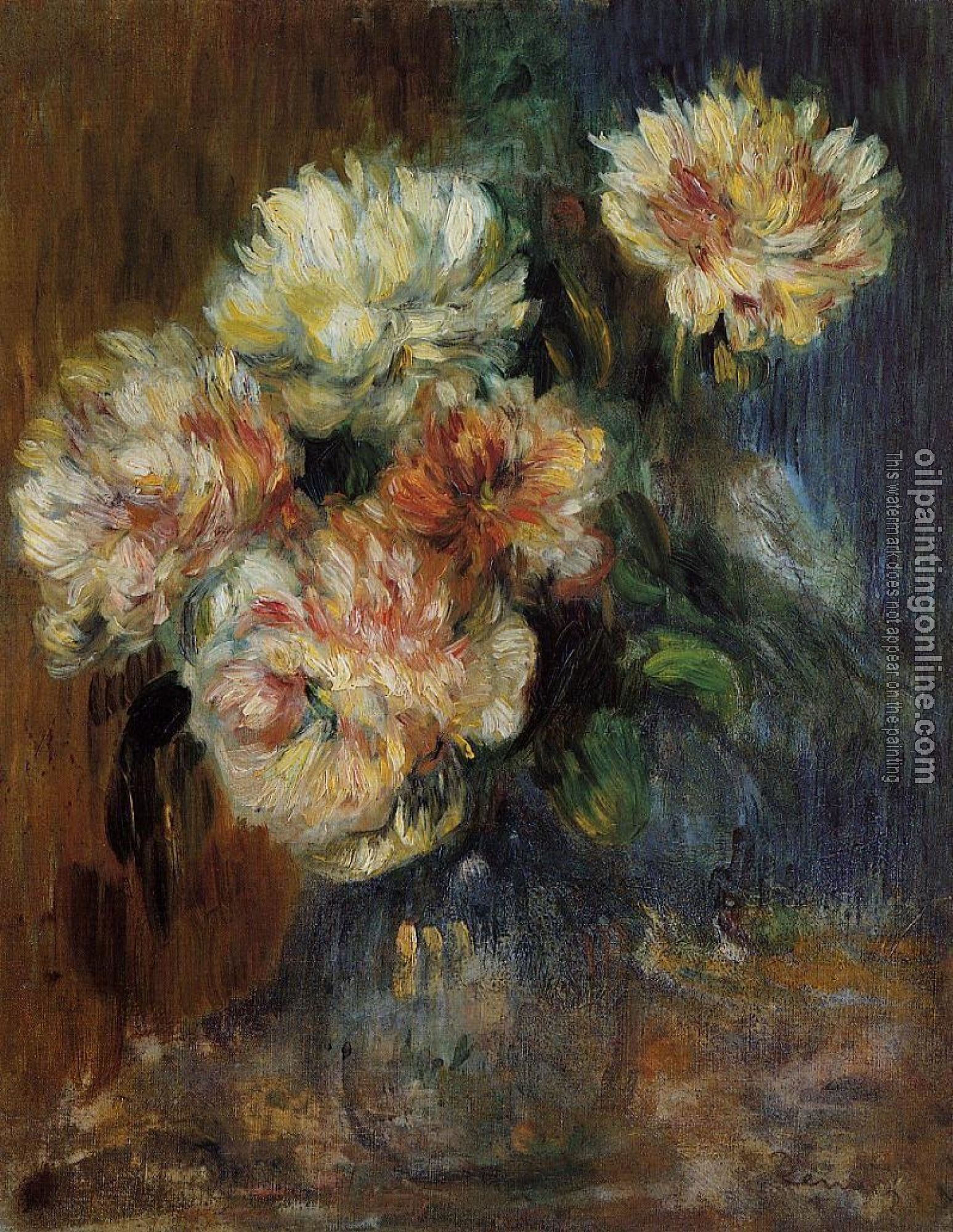 Renoir, Pierre Auguste - Vase of Peonies
